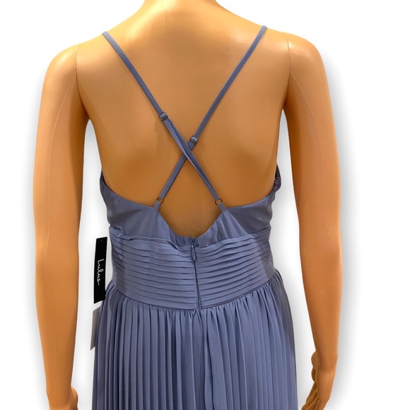 Lulus Depths of My Love Dusty Blue Maxi Dress size M - Picture 8 of 9